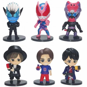 Kamen Rider anime figures set(6pcs a set)(OPP bag)