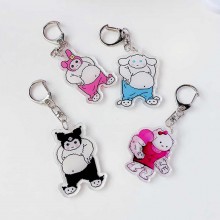 Melody Cinnamoroll Kuromi anime acrylic key chain