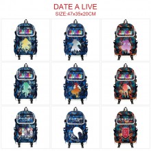 Date A Live anime canvas camouflage backpack bag
