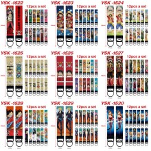 One Piece anime rope key chains set(12pcs a set)