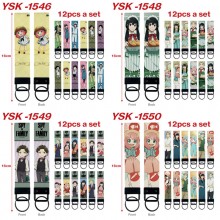 SPY FAMILY anime rope key chains set(12pcs a set)