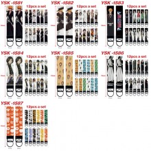 Bleach anime rope key chains set(12pcs a set)