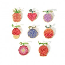 One Piece Devil Fruit anime brooch pins