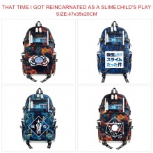 Tensei shitari slime anime USB camouflage backpack school bag