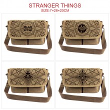 Stranger Things canvas satchel shoulder bag