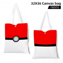 Pokemon anime canvas tote bag shopping bag