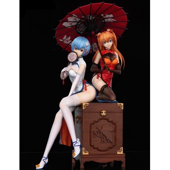 EVA Ayanami Rei and Asuka anime figure