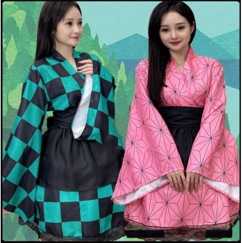 Demon Slayer Kamado Nezuko Tanjirou anime cosplay kimono cloth