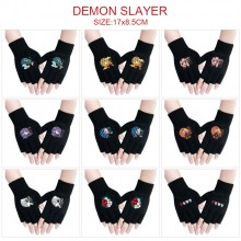 Demon Slayer anime cotton half finger gloves a pair