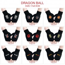 Dragon Ball anime cotton half finger gloves a pair