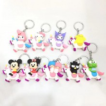 My Little Pony Unicorn anime figure doll key chain...