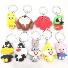 Looney Tunes anime figure doll key chains