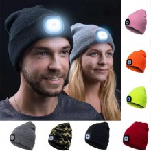 LED anime straw hat knitted hat