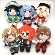 8inches Genshin Impact game plush dolls set(6pcs a...