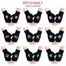 SPY FAMILY anime cotton half finger gloves a pair