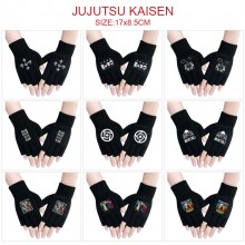 Jujutsu Kaisen anime cotton half finger gloves a pair