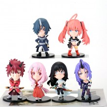 Tensei shitari slime anime figures set(6pcs a set)(OPP bag)