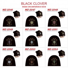 Black Clover anime flannel hats hip hop caps