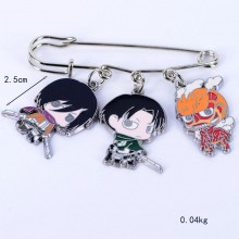 Attack on Titan anime brooch pins