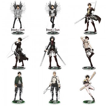 Attack on Titan Levi Eren Mikasa Ackerman anime acrylic figure