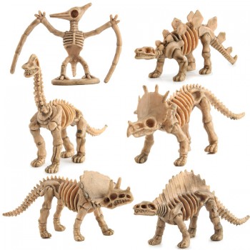 3D Skeleton Dinosaur DIY Dinosaur Bone Model Figures set(12pcs a set)