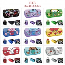 BTS BT21 star pen case pencil bag