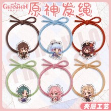 Genshin Impact game hair ties rings loops