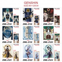 Genshin Impact game door curtains portiere 85x120C...