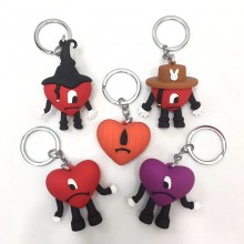 Bad Bunny anime figure doll key chains