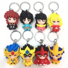 Saint Seiya anime figure doll key chains