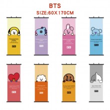 BTS BT21 star wall scroll wallscrolls 60*170CM