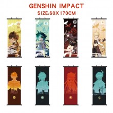 Genshin Impact game wall scroll wallscrolls 60*170...