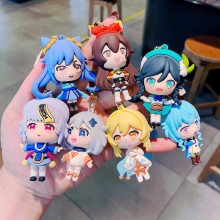 Genshin Impact game figure doll key chains