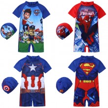 Super Man children overall hoodies