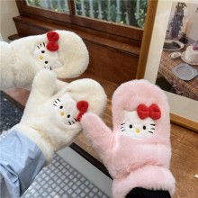 Hello kitty anime full finger gloves a pair