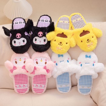 Melody Cinnamoroll Kuromi plush shoes slippers a pair