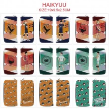 Haikyuu anime long zipper wallet purse