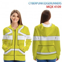 Cyberpunk game zipper long sleeve hoodies cloth