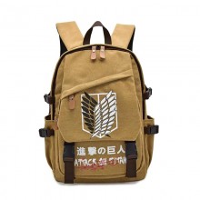 Attack on Titan anime canvas backpack bag