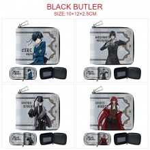 Kuroshitsuji Black Butler anime zipper wallet purse