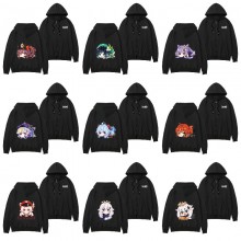 Genshin Impact game zipper cotton thin hoodies sweatshirt