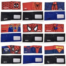Spider Man Super man Deadpool PVC silicone wallet