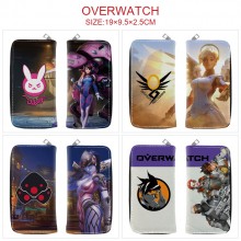 Overwatch game long zipper wallet purse