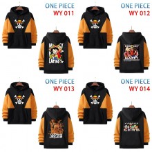 One Piece anime cotton long sleeve hoodies cloth