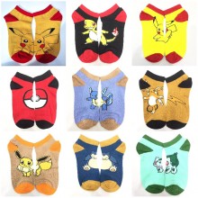 Pokemon Pikachu Squirtle Charmander cotton socks a pair