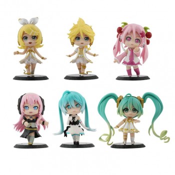 Hatsune Miku anime figures set(6pcs a set)(OPP bag)