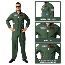 Top Gun Movie Cosplay American Airforce Uniform Ha...
