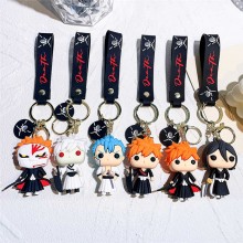 Bleach anime figure doll key chains