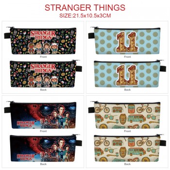 Stranger Things PU zipper pen case pencil bag