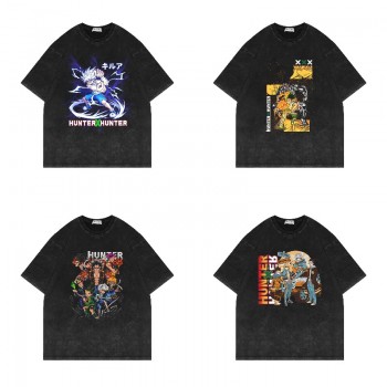 Hunter x Hunter 280g anime heavy short sleeve cotton t-shirt t shirts street wear